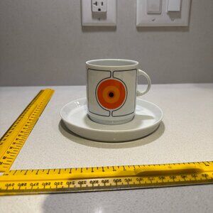Vintage 70s Thomas Rothensal Eclipse porcelain tea/coffee cup and saucer